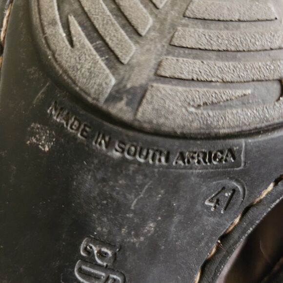 Tsonga Brown Leather Mid-Heel Boots Size 9.5 US / 41 EU Made in South Africa - Picture 6 of 15